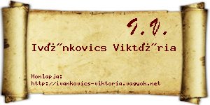 Ivánkovics Viktória névjegykártya