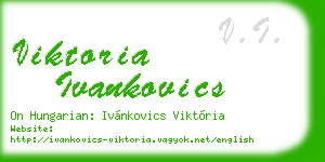 viktoria ivankovics business card